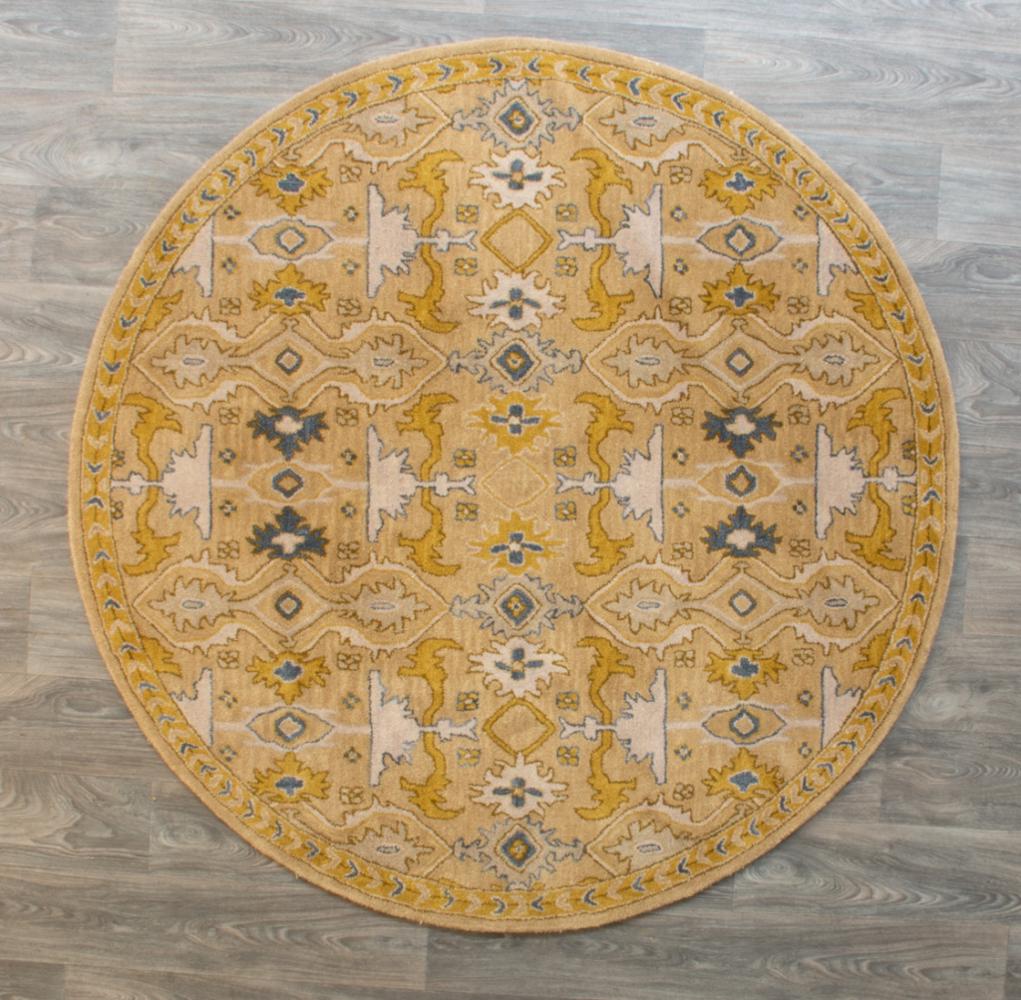 Indian Wool Round Rug 6' (1 of 3)
