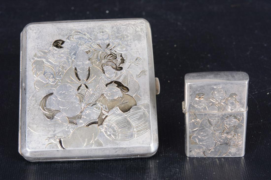 Sterling Cigarette Case & Lighter (1 of 11)