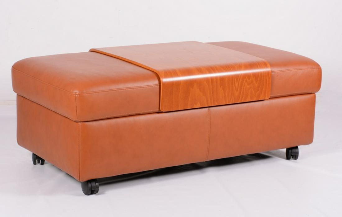 J.E. Ekornes Double Storage Ottoman (1 of 10)