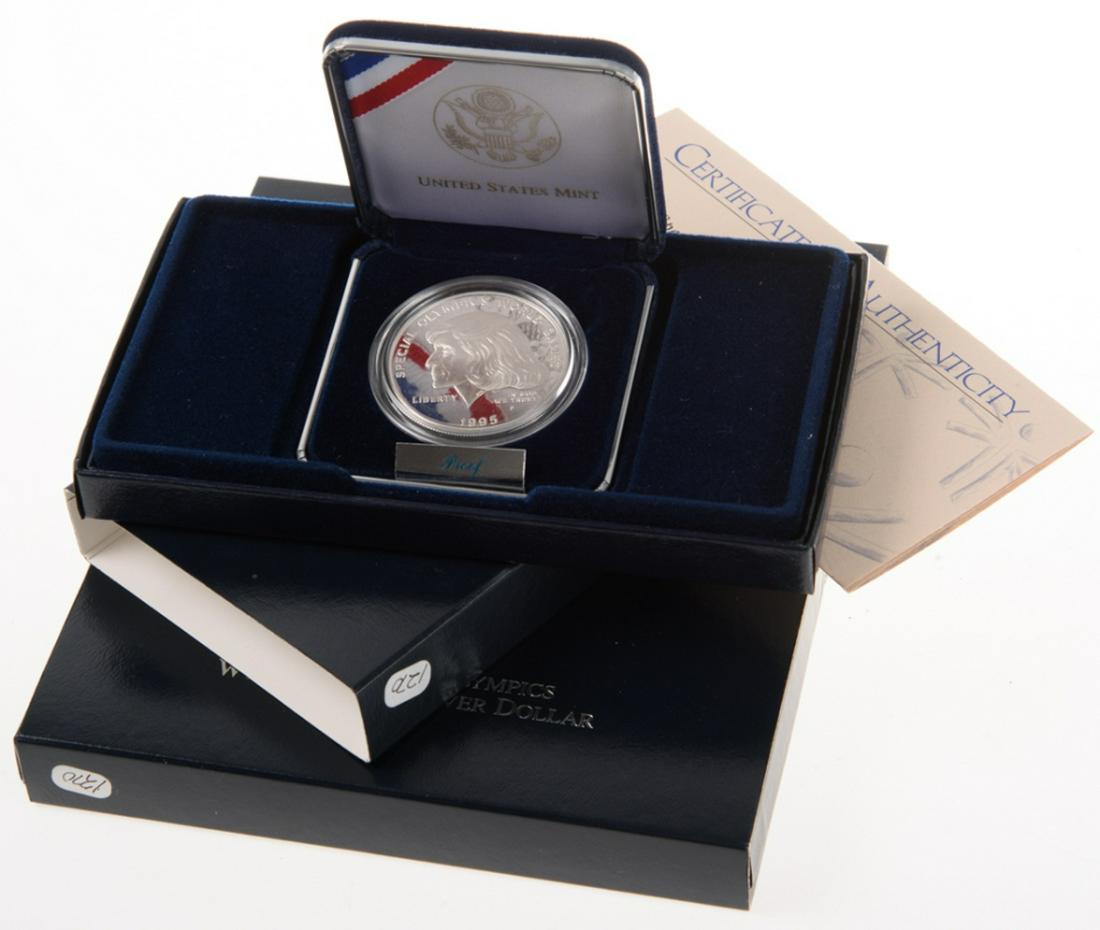 Three 1995 Special Olympics Silver Dollars (1 of 6)