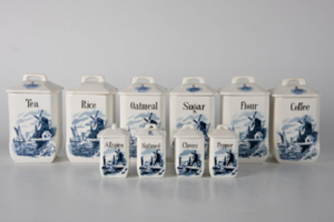 German Porcelain Kitchen Canister Set (1 of 8)