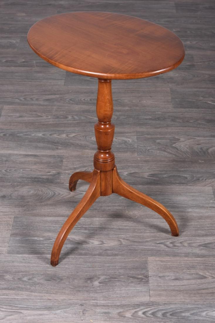 Early 19th C New England Maple Candlestand (1 of 8)