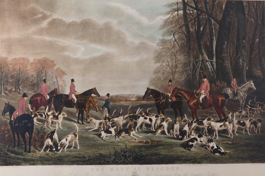 Large English Hunt Print (1 of 5)