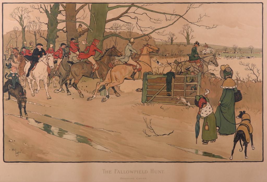 Cecil Aldin 1900 Hunt Print (1 of 6)