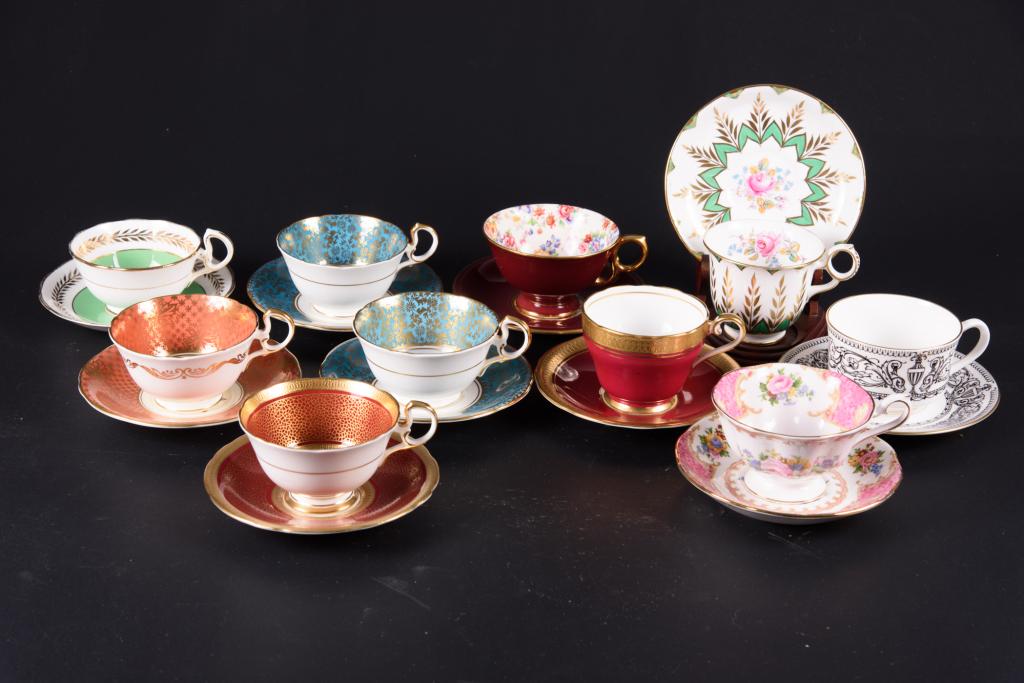 Assorted Tea Cups and Saucers 10 Pieces (1 of 6)