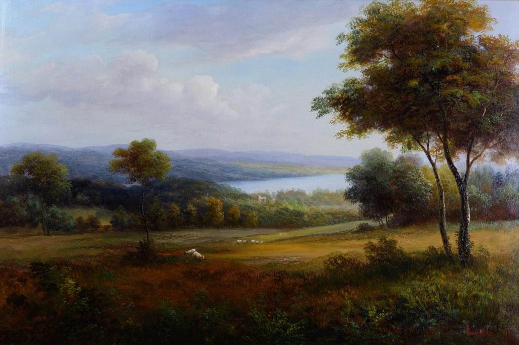 S. H. Song (Humphrey) Oil on Canvas Painting (1 of 4)