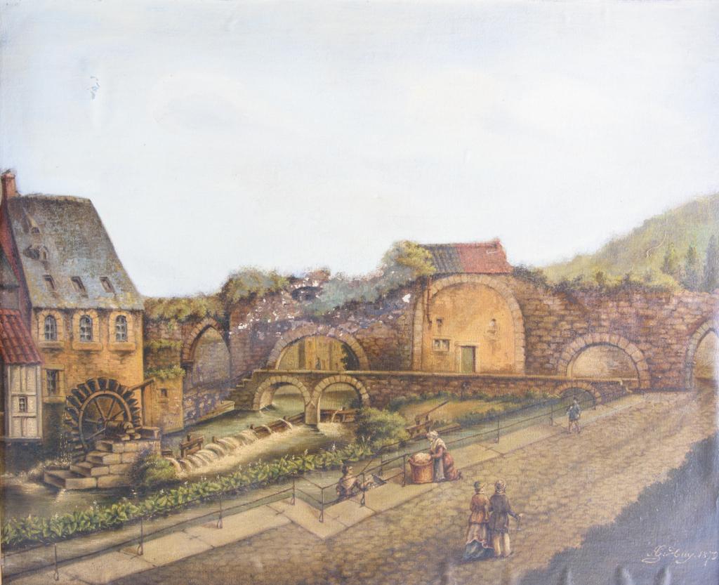 P.C. Huy Oil on Canvas Painting (1 of 5)