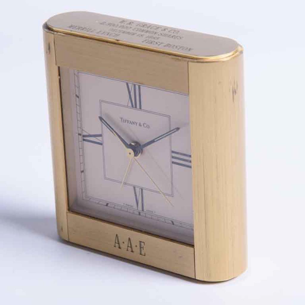 Brass Tiffany & Co. Desk Clock (1 of 9)