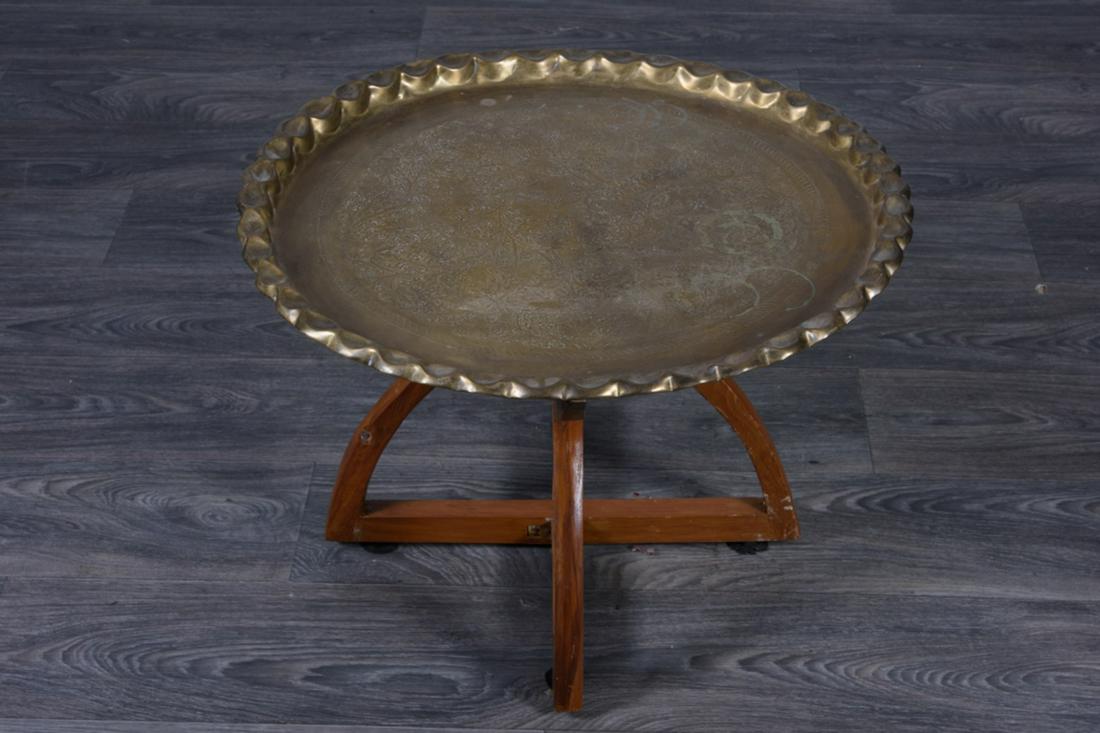 Mediterranean Brass Tray Table (1 of 6)