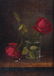 Oil on Canvas Still Life with Red Roses
