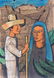 Alfredo Ramos Martinez Mixed Media On Newsprint - 2