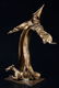 Reka Ugron Clown Cast and Gilt Sculpture