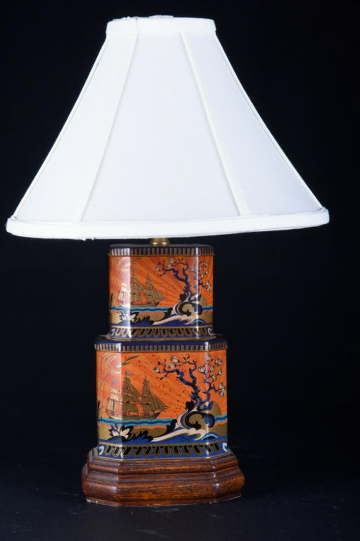 Asian Tea Tin Lamp (1 of 5)