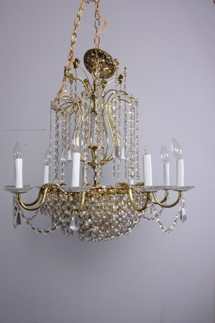 20th C Crystal Chandelier (1 of 8)