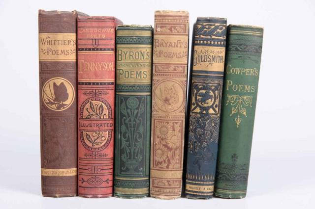 Six L 19th C Volumes - Poems (1 of 6)