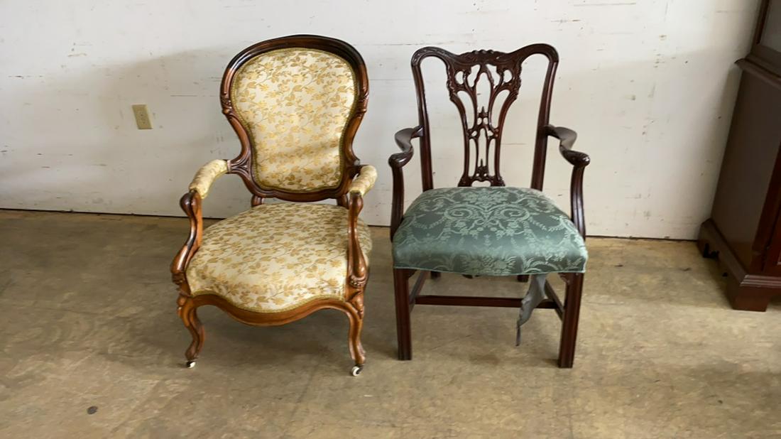 Two Upholstered Armchairs (1 of 2)