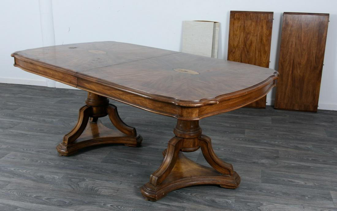 Italian Style Double Pedestal Dining Table (1 of 9)