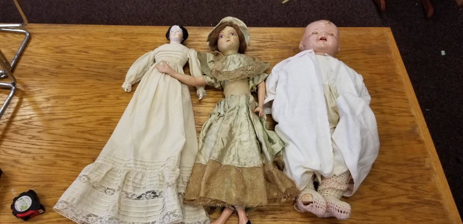 Three Modern Reproduction China Head Dolls (1 of 7)