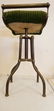 Brass and Velvet Vanity Chair - 2