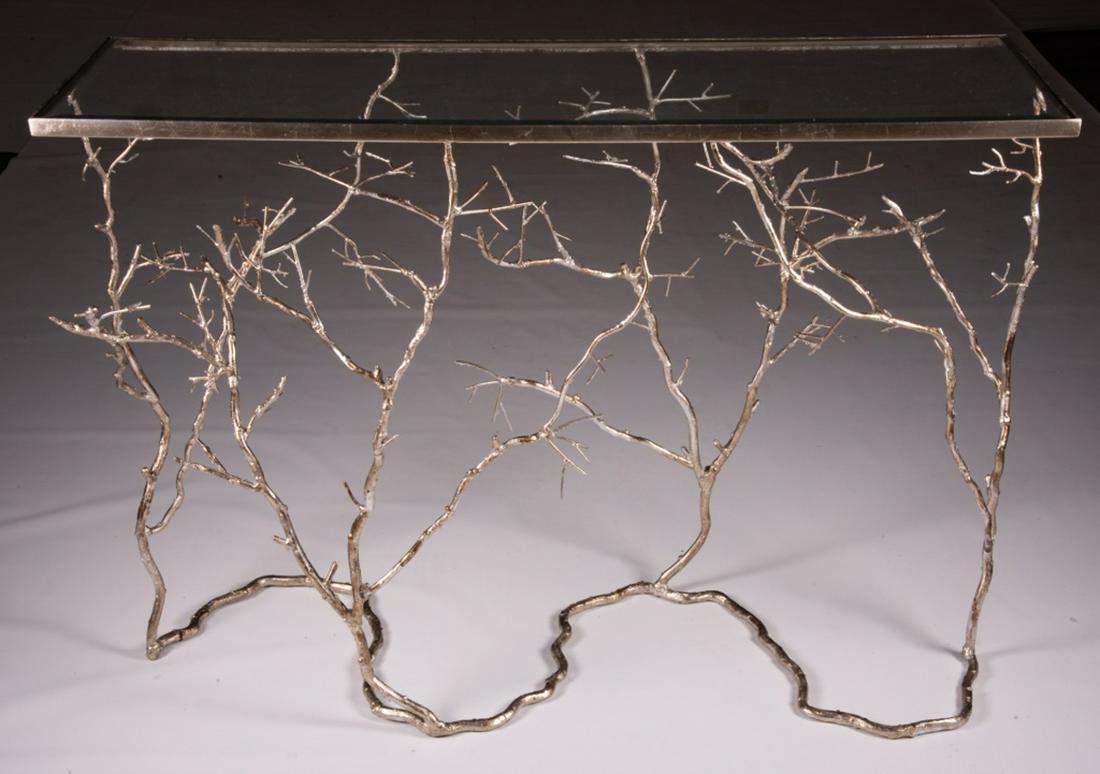 Silver Twig and Branch Console Table (1 of 20)