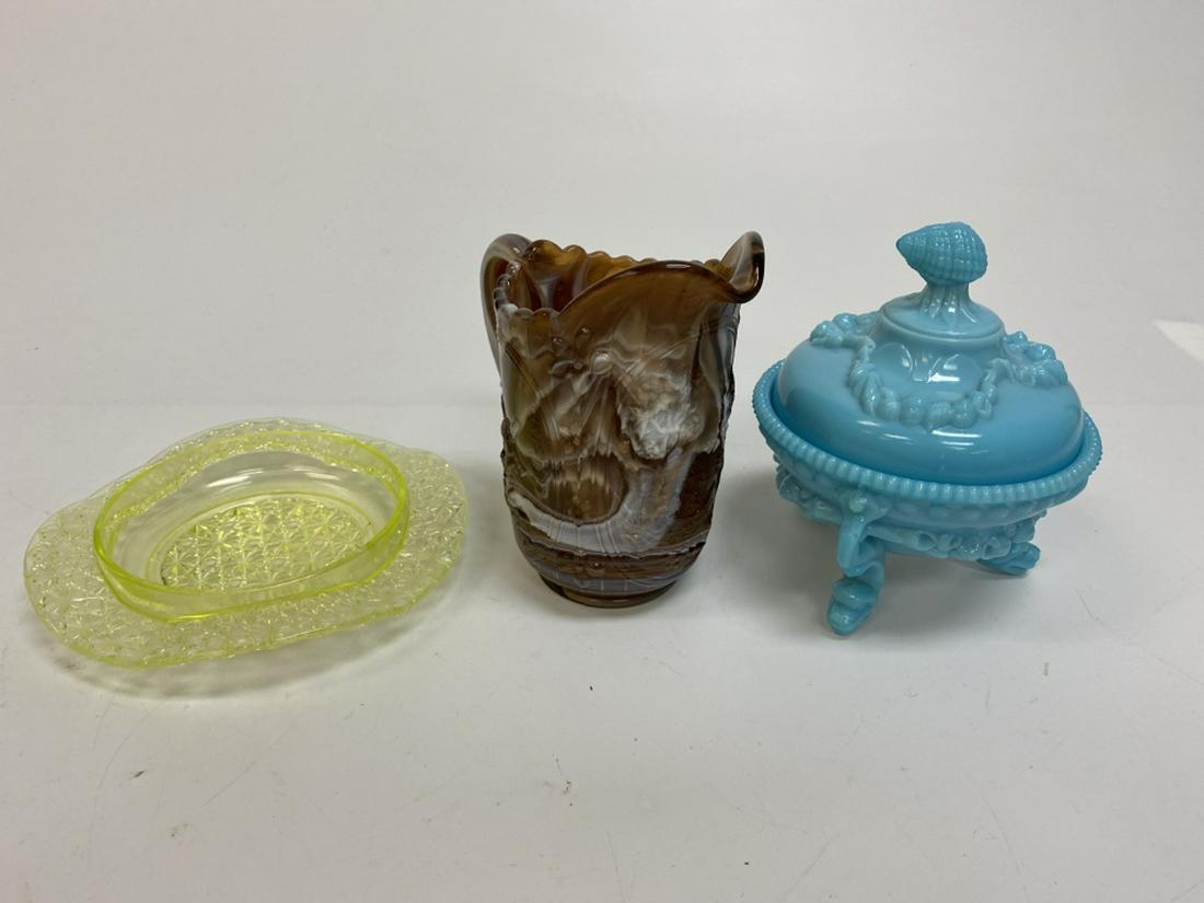Three Pieces of L 19th / 20th C Glass (1 of 10)