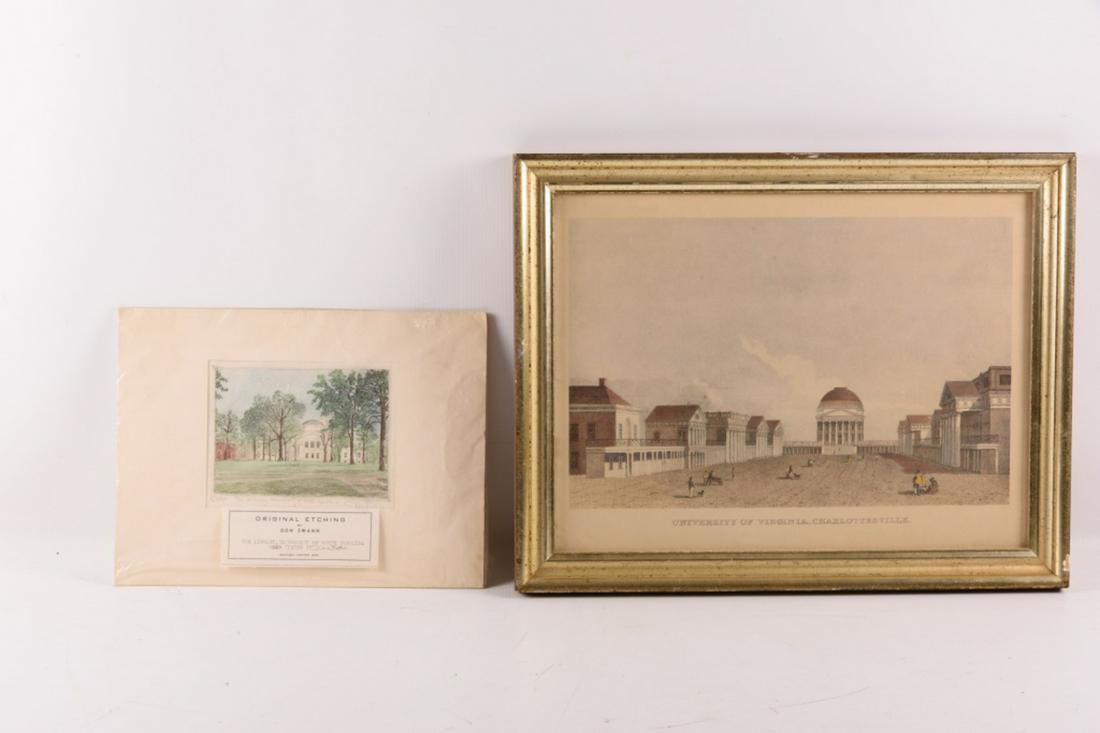 Two Aquatint Engravings (1 of 9)