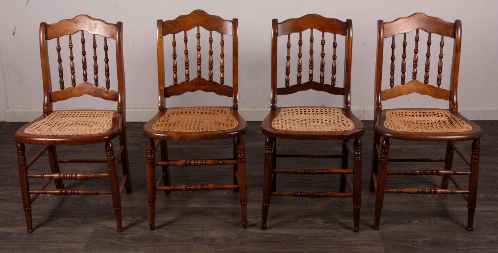 Four Cane Seat Dining Chairs (1 of 4)