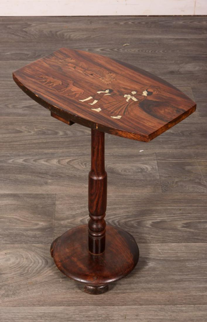 Small Inlaid Top Side Table (1 of 5)