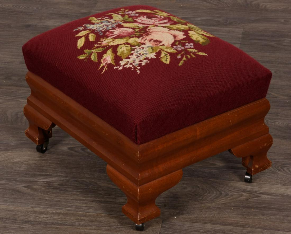 Biggs Needlepoint Ottoman (1 of 5)