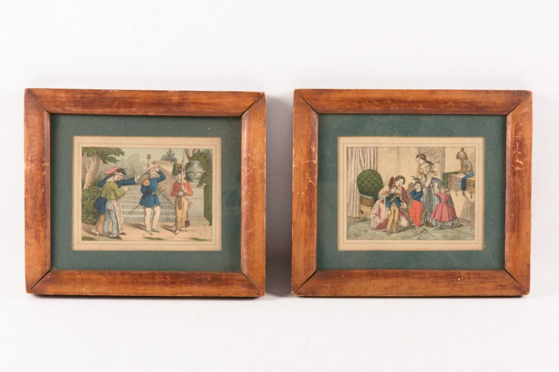 Two Colored Engravings (1 of 6)