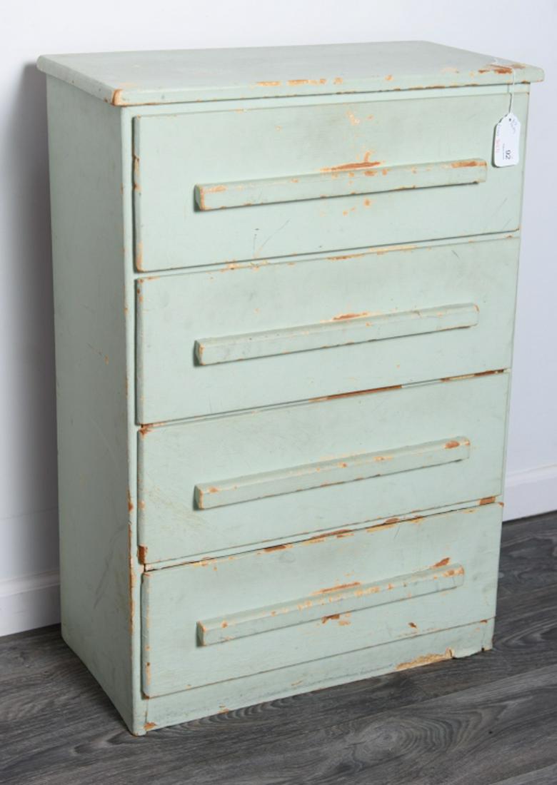 Green Painted Chest of Drawers (1 of 1)