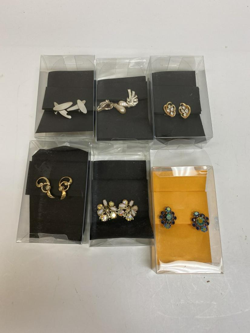 Six Piece Clip on Earrings Group (1 of 7)