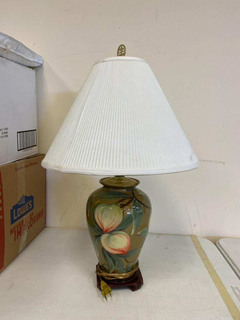 Painted Porcelain Table Lamp (1 of 3)