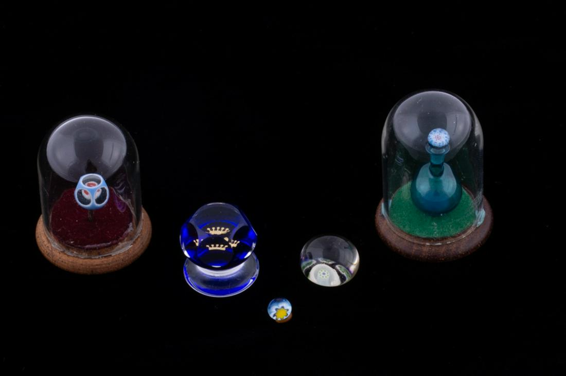 Five Tiny Glass Paperweights (1 of 14)