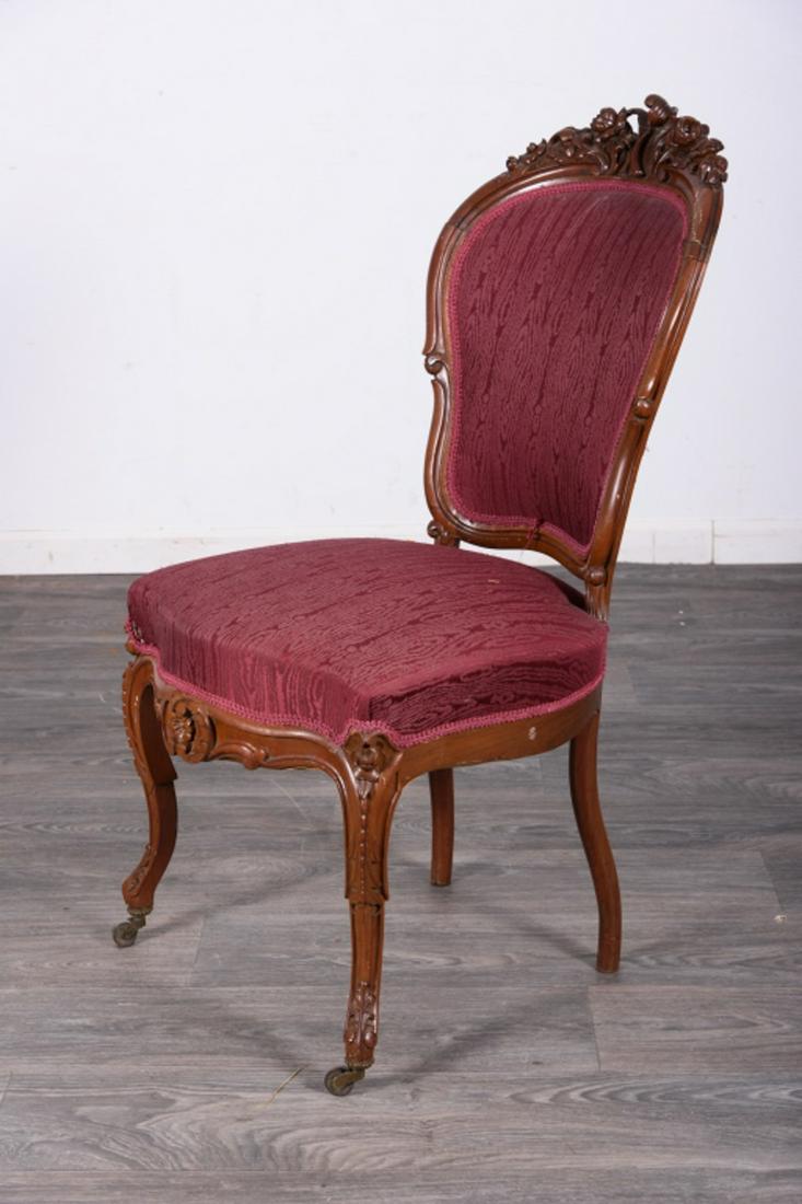 Rococo Revival Upholstered Side Chair (1 of 10)