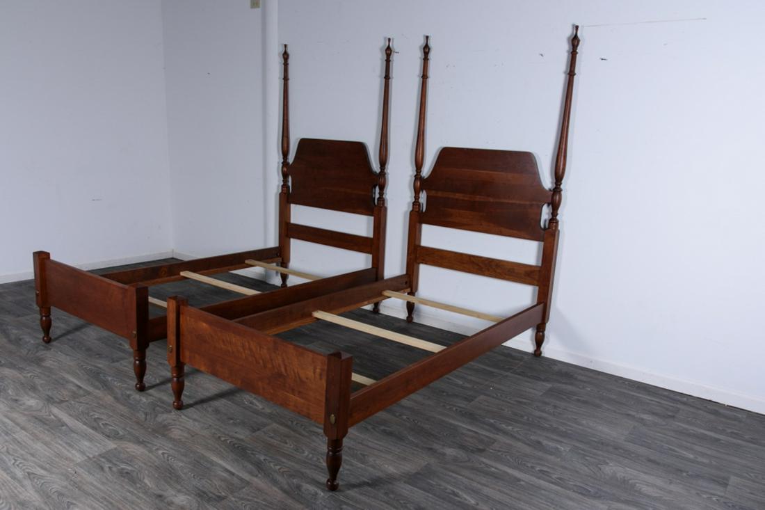 Pair of Bench Crafted Single Beds (1 of 13)
