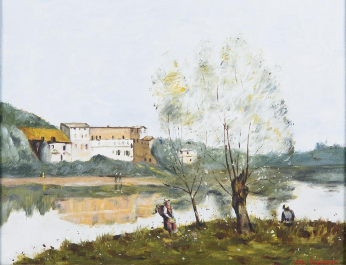 George Garinnis Oil on Board Painting (1 of 4)