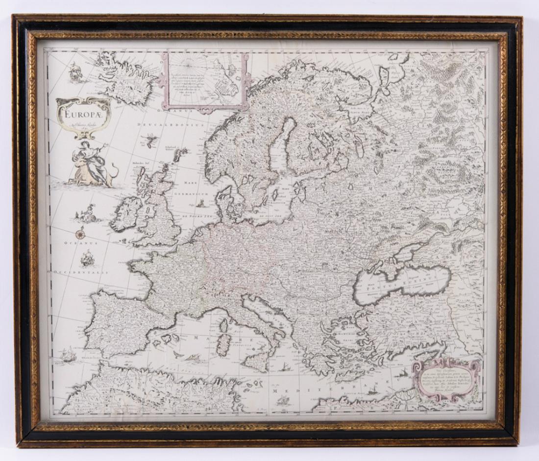 Reprinted Map of Europe by Henricus Hondius (1 of 4)