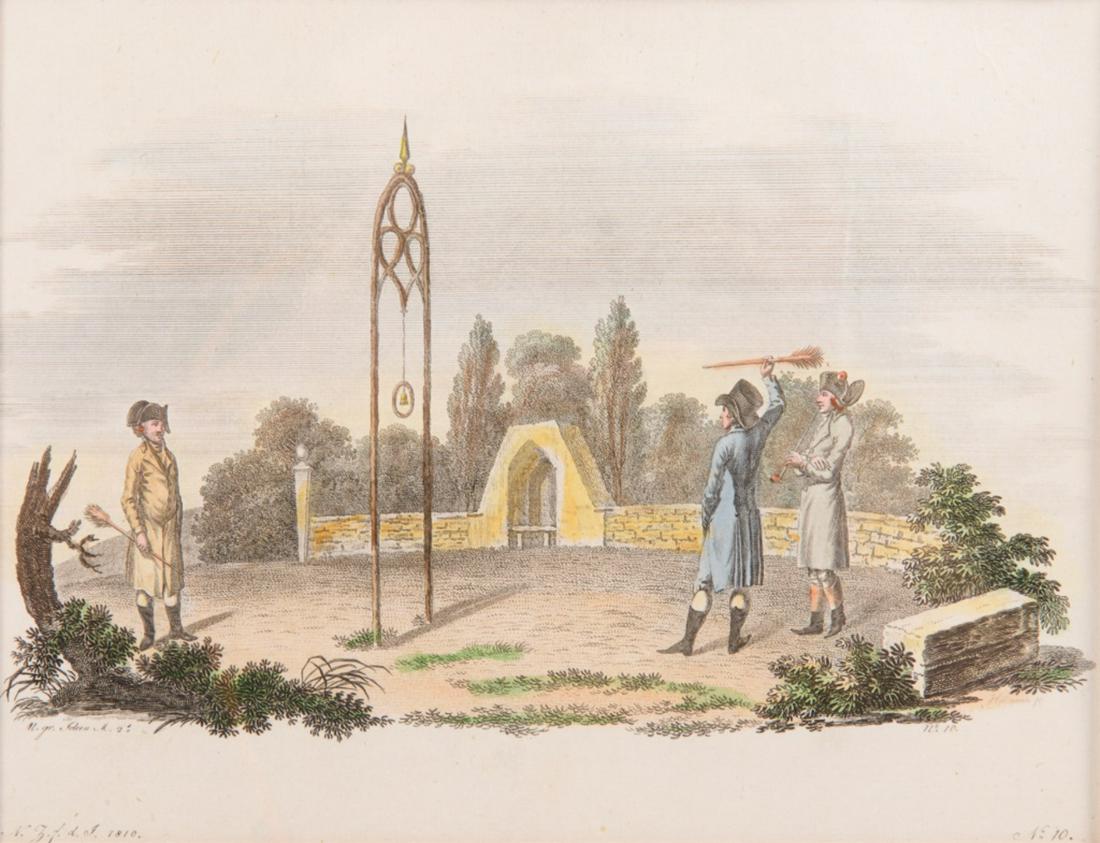 E 19th C French Aquatint (1 of 5)