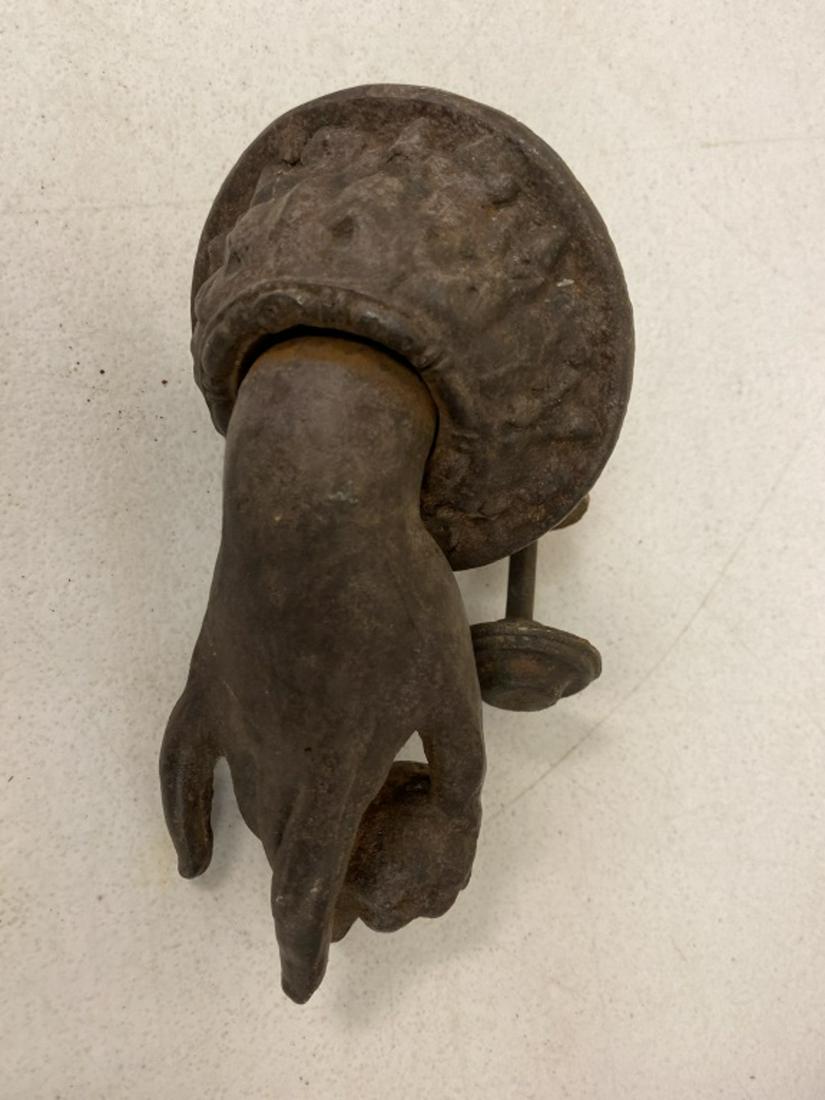 E 19th C Cast Iron Door Knocker (1 of 3)
