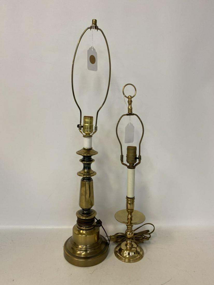 Two Brass Table Lamps (1 of 4)