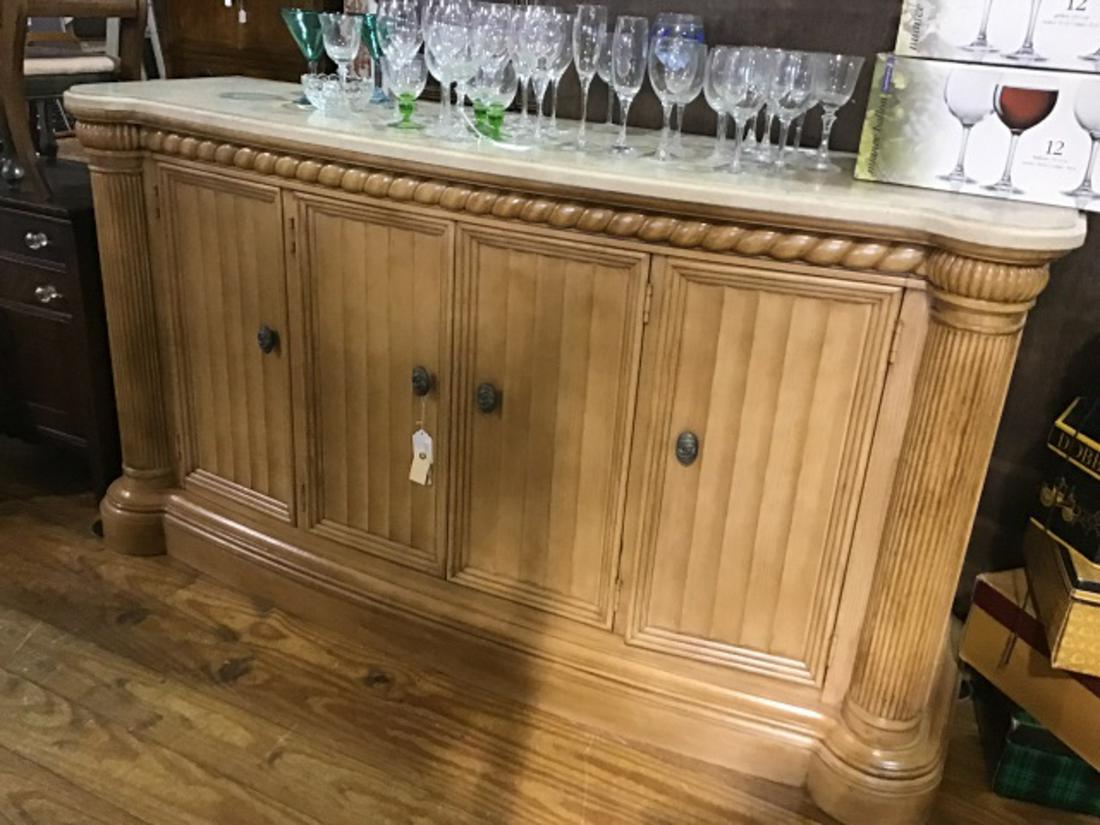 Drexel Credenza with Stone Top (1 of 2)