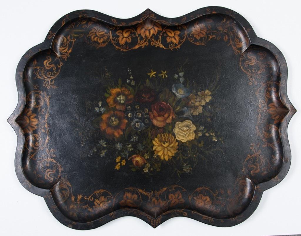 Tole Painted Tray (1 of 3)