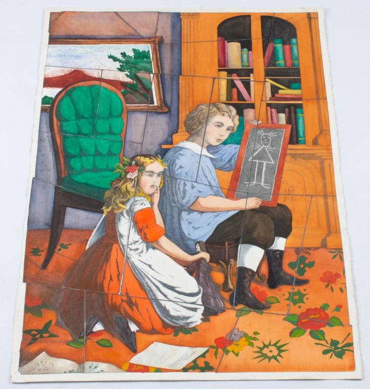 R. Kitchen Mixed Media Interior Scene Illustration (1 of 5)