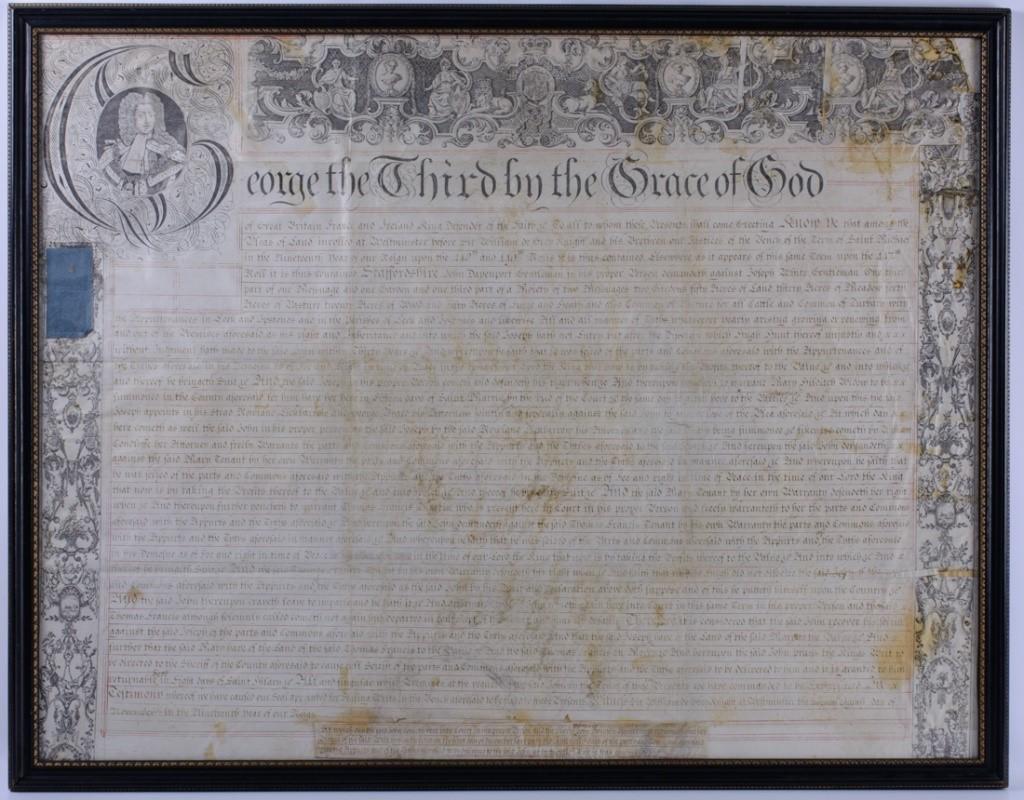 George III Property Recovery Document 1779 (1 of 4)