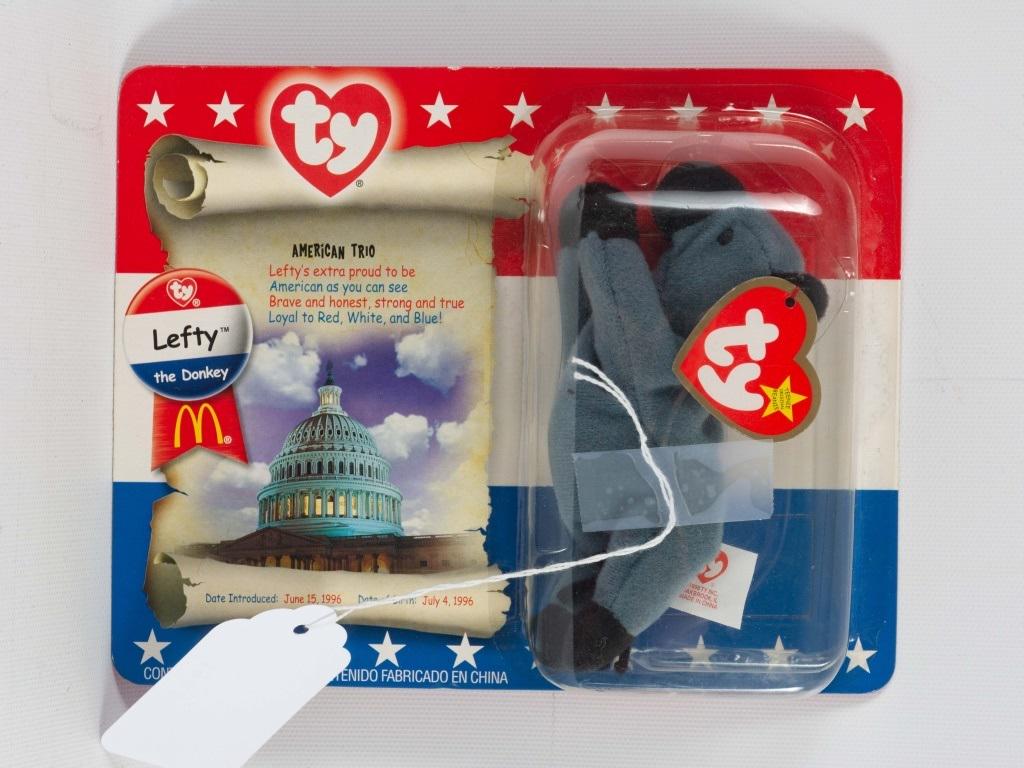 Beanie Babies Lefty The Donkey: Beanie Babies Lefty The Donkey.