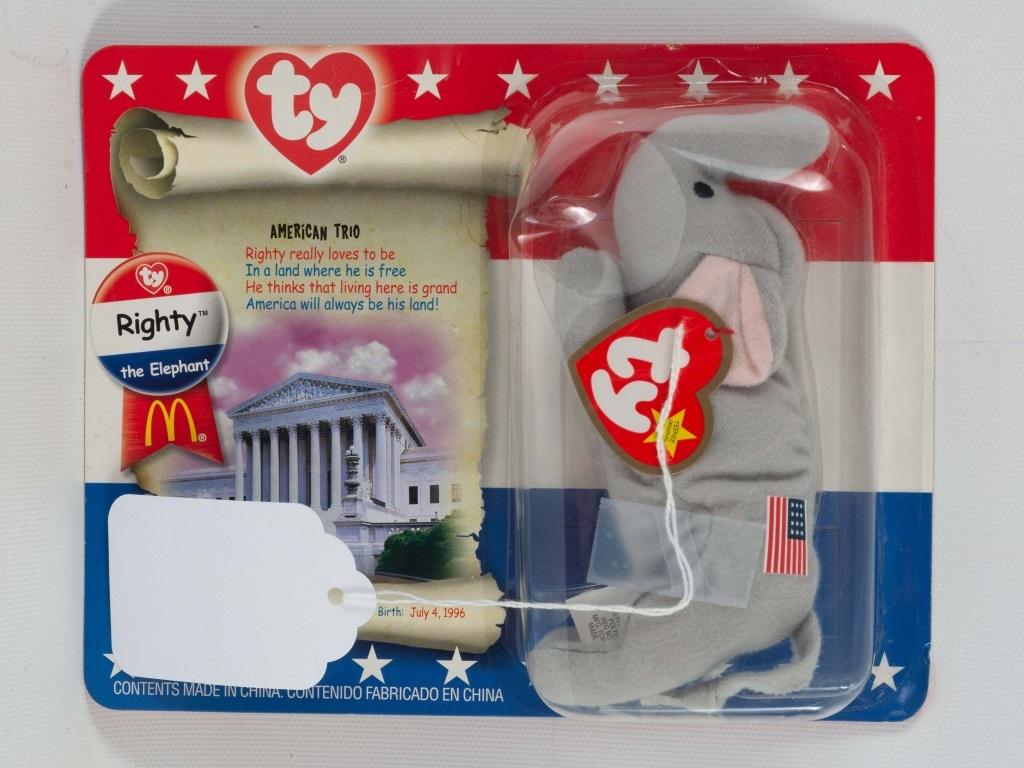 Beanie Babies Righty The Elephant: Beanie Babies Righty The Elephant.