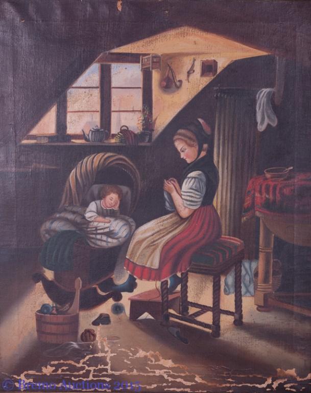 L 18th/ E 19th C Continental Genre Painting (1 of 6)