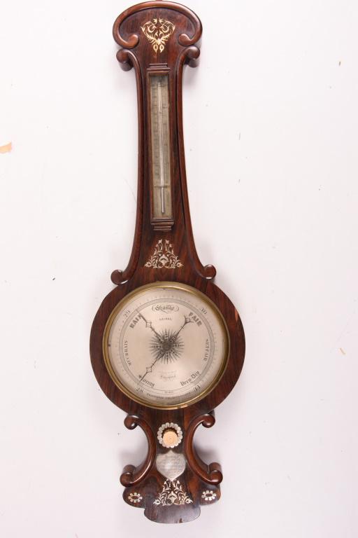 Victorian Rosewood Wheel Barometer (1 of 10)