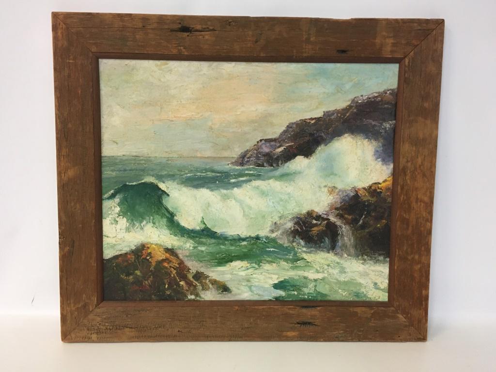 J. Sheldon Oil on Board Painting (1 of 4)